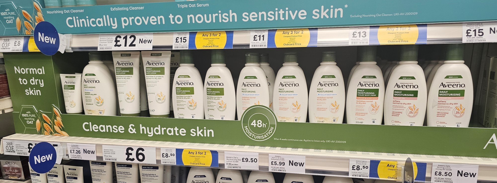 Tesco deals aveeno baby